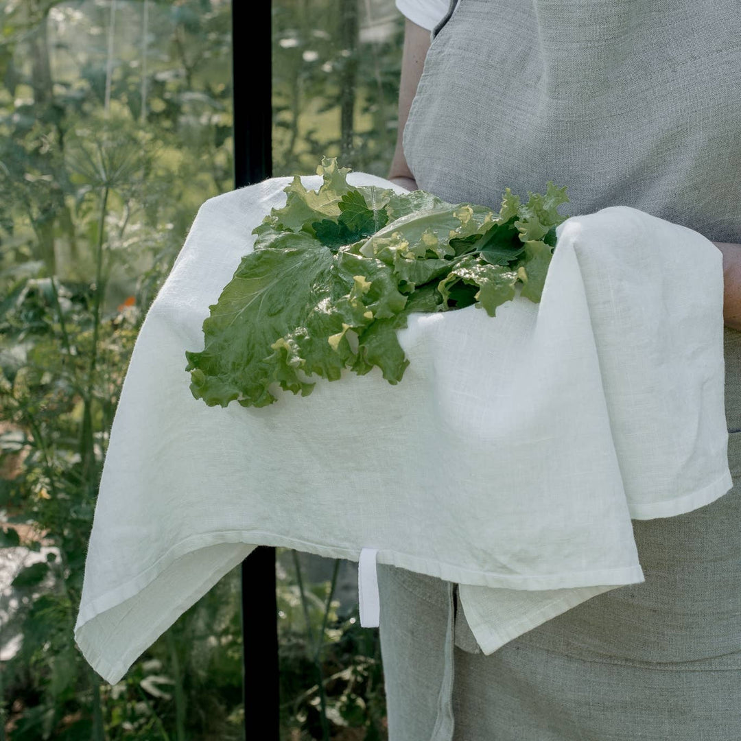 Linen Kitchen Towel (Off-White)