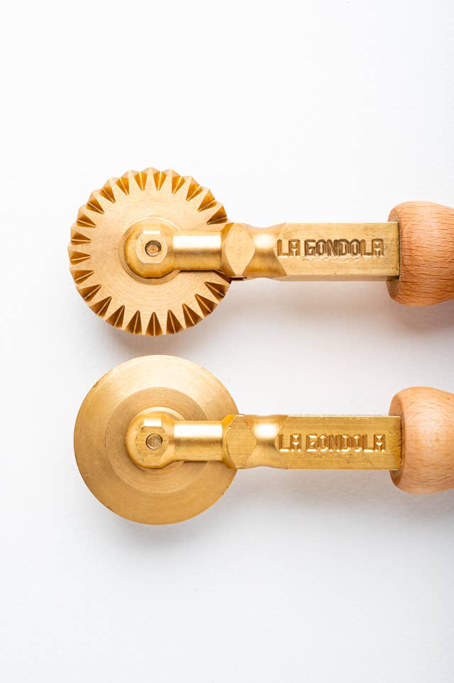Pasta Cutter Set in Brass