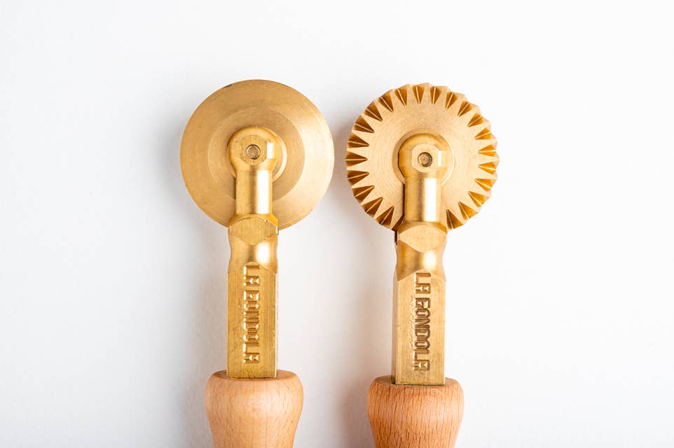 Pasta Cutter Set in Brass
